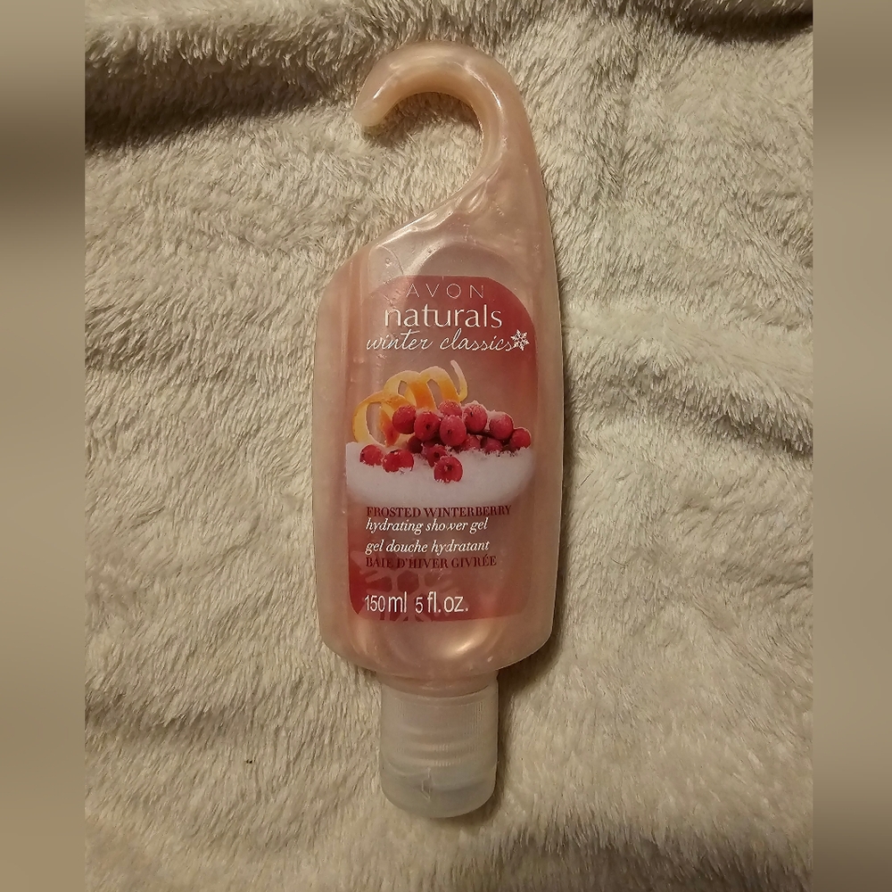 AVON NATURALS FROSTED WINTERBERRY SHOWER GEL 5 oz